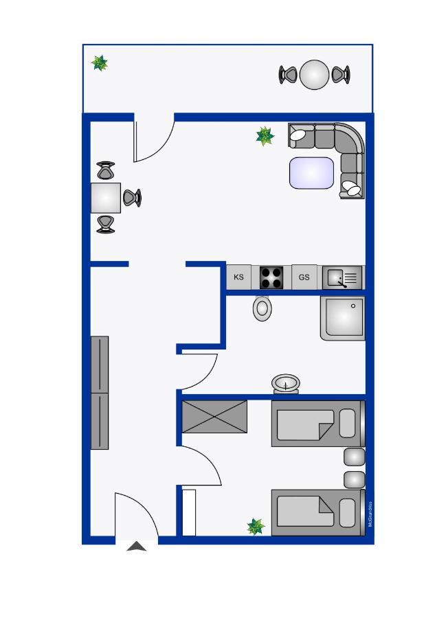 Ferienwohnung Beeke Wyk auf Föhr エクステリア 写真